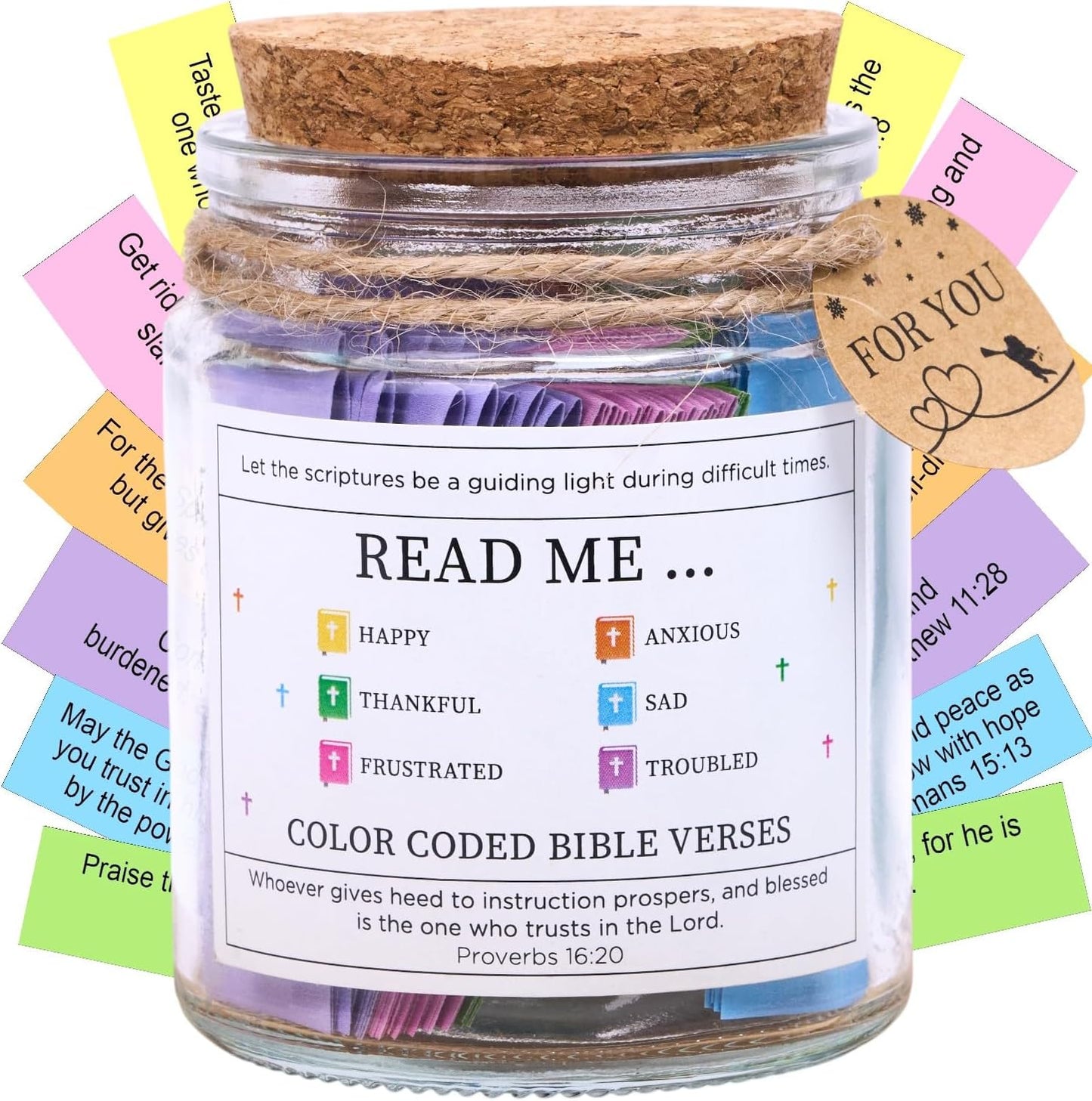 Teen Boy Easter Basket Stuffers, Christian Easter Gift for Young Men or Teen Boys, Bible Verses Jar for Strength, Wisdom & Encouragement | Faith-Based Spiritual Jar | Thoughtful Graduation