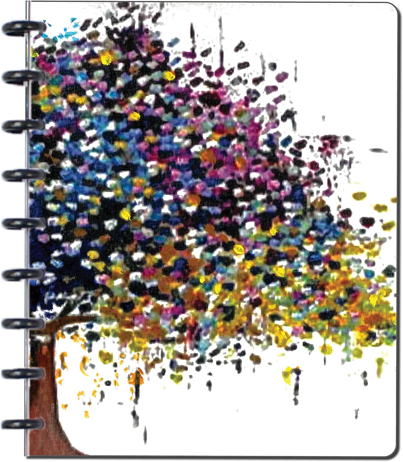 BetterNote Matte Cover for Discbound Planners, fits Disc Notebooks like Levenger Circa, Arc Staples, TUL Office Depot, Big Happy Planner, MAMBI 365, Talia (Kaleidoscope, 11-Disc, 8.5"x11")
