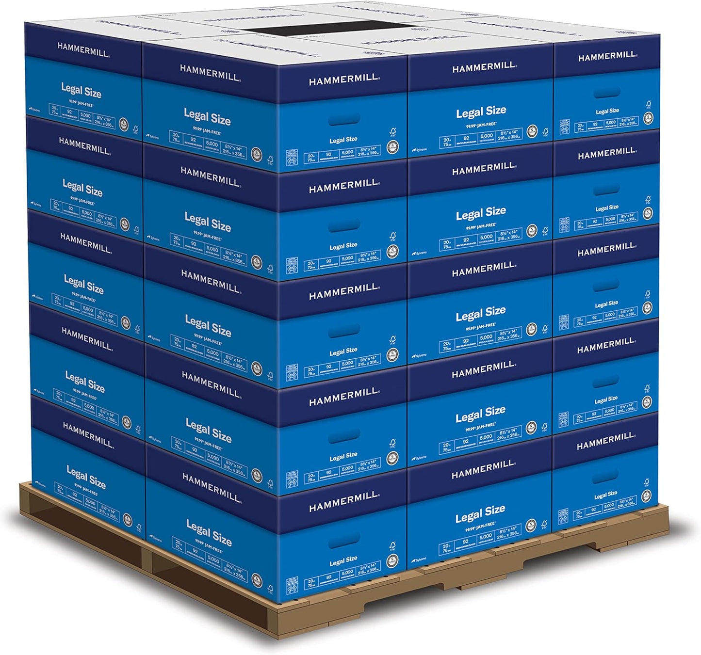 Hammermill Printer Paper, 20 lb Copy, 8.5 x 11-8 Ream (4,000 Sheets) - 92 Bright, Made in the USA