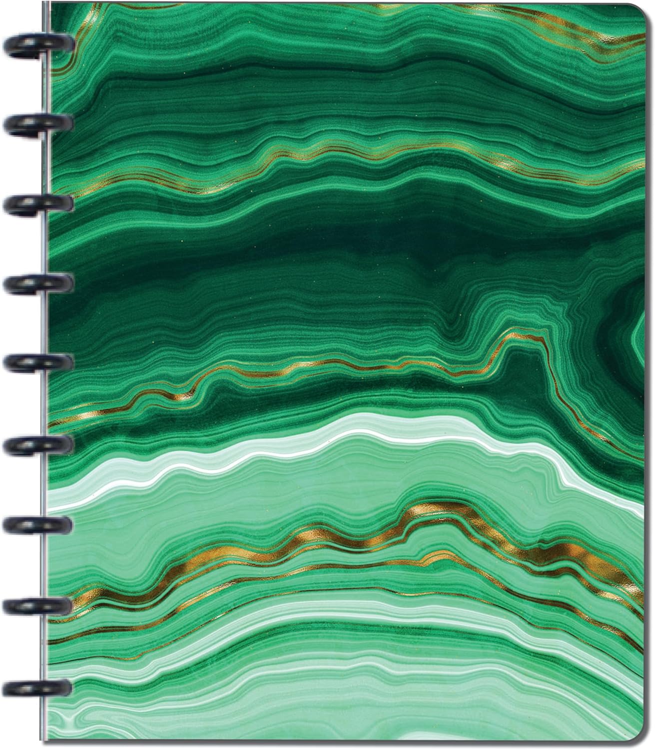 BetterNote Matte Cover for Discbound Planners, fits Disc Notebooks like Levenger Circa, Arc Staples, TUL Office Depot, Big Happy Planner, MAMBI 365, Talia (Kaleidoscope, 11-Disc, 8.5"x11")