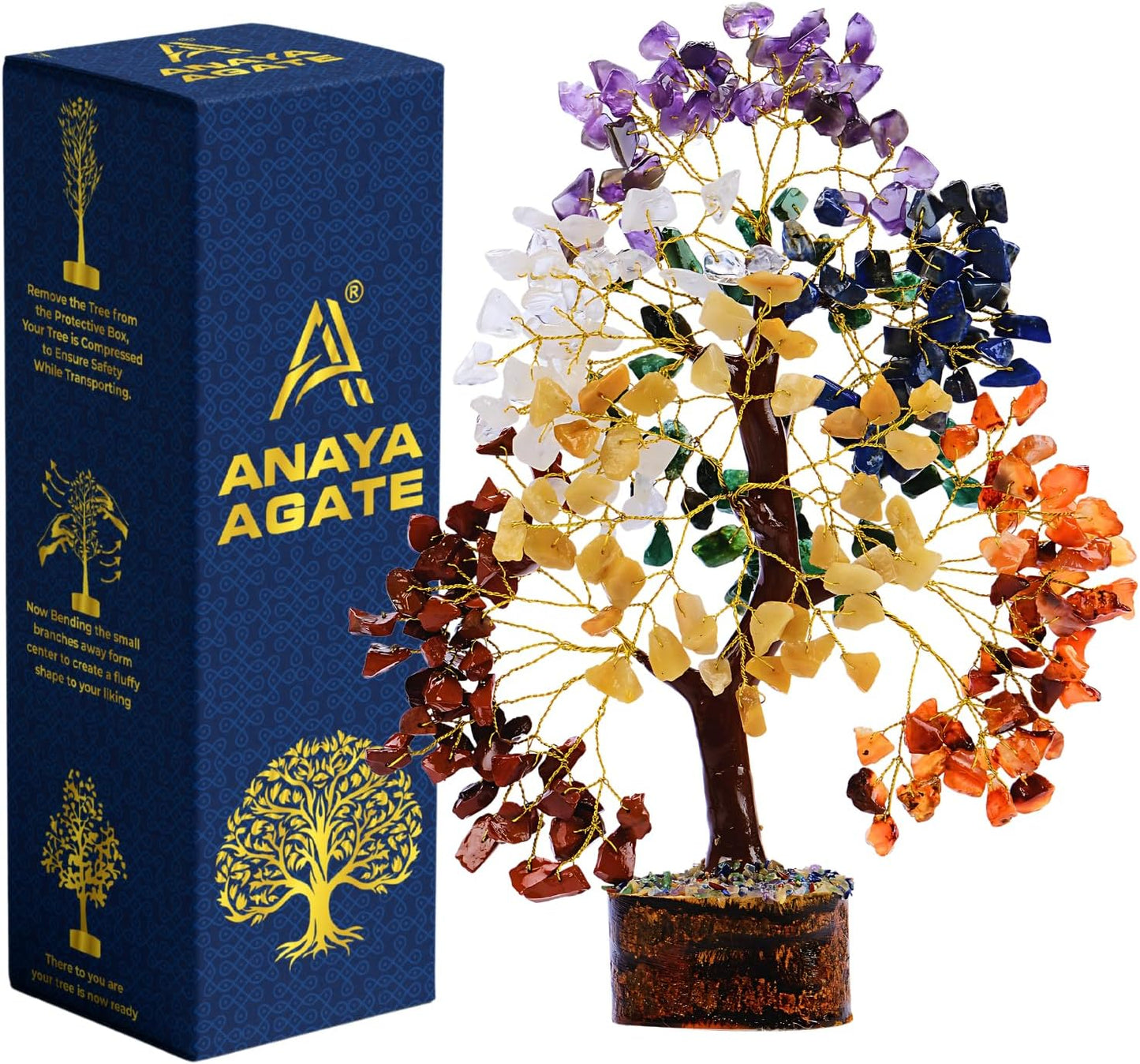 Amethyst Crystal Tree of Life - Handmade Healing Bonsai Purple Tree for Home and Office Decor, Positive Energy and Good Luck, Ideal for Christmas Decor and Birthday Gifts for Women, Men