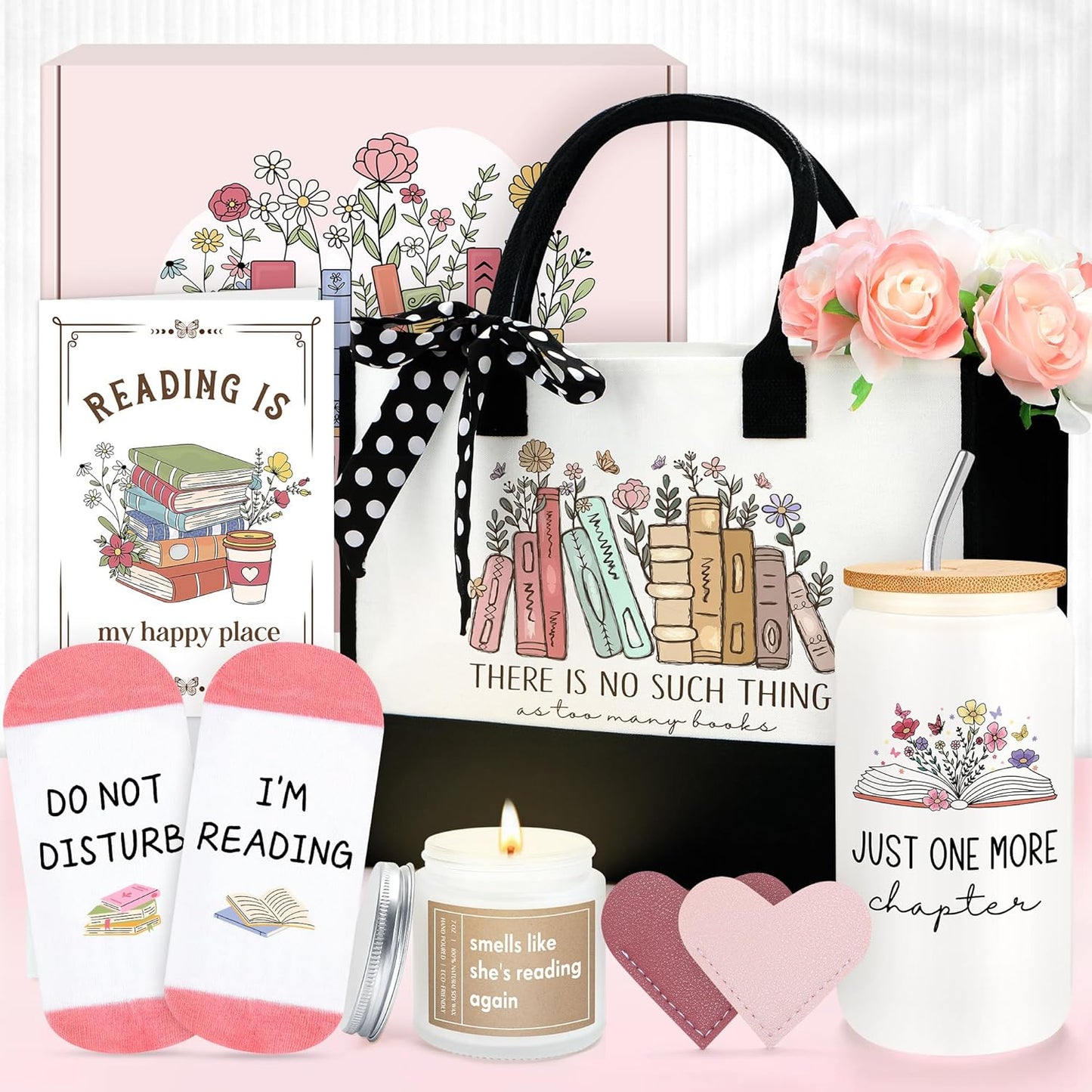 Christian Gifts for Women Faith Based Gift Inspirational Gifts for Women Birthday Unique Catholic Gift Bible Accessories Inclue Bible Verse Jar Butterfly Decorations Socks Glass Can Candles Tote Bag