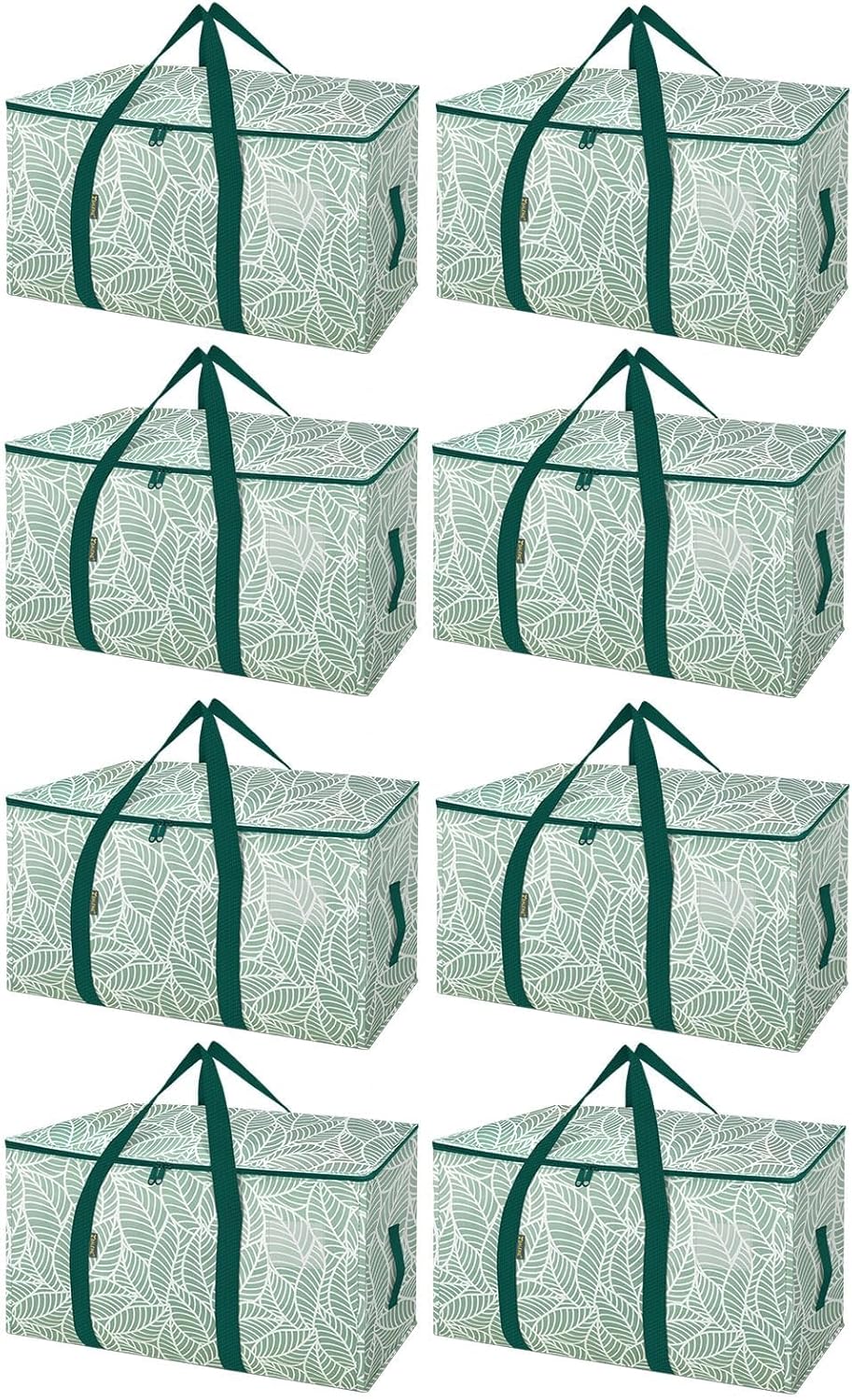 BALEINE 6-Pack Oversized Moving Bags with Reinforced Handles, Heavy-Duty Storage Tote for Clothes, Moving Supplies (Clear, 6-Pack)