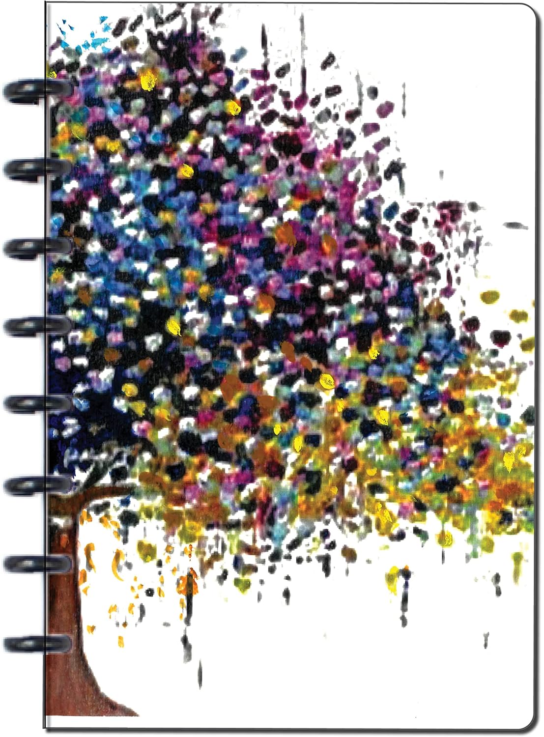 BetterNote Matte Cover for Discbound Planners, fits Disc Notebooks like Levenger Circa, Arc Staples, TUL Office Depot, Big Happy Planner, MAMBI 365, Talia (Kaleidoscope, 11-Disc, 8.5"x11")