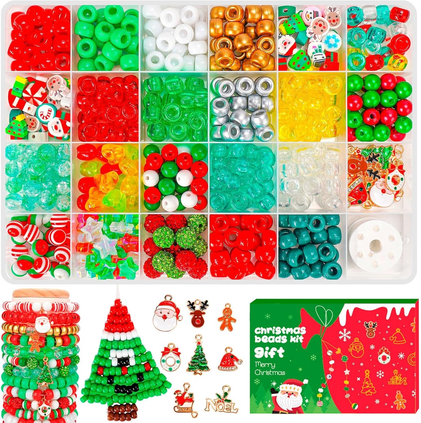 5 Boxes Bracelet Making Kit Pony Beads, 96 Colors 6x9mm 3500Pcs Kandi Rave Beads for Bracelets Friendship Plastic Bead with 800Pcs Letter Bead Arts and Crafts for Kids Adults Keychain Jewelry Making