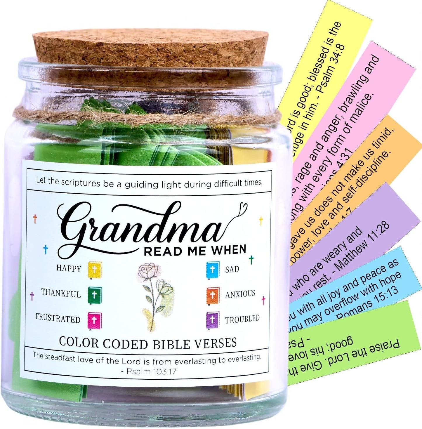 Teen Boy Easter Basket Stuffers, Christian Easter Gift for Young Men or Teen Boys, Bible Verses Jar for Strength, Wisdom & Encouragement | Faith-Based Spiritual Jar | Thoughtful Graduation