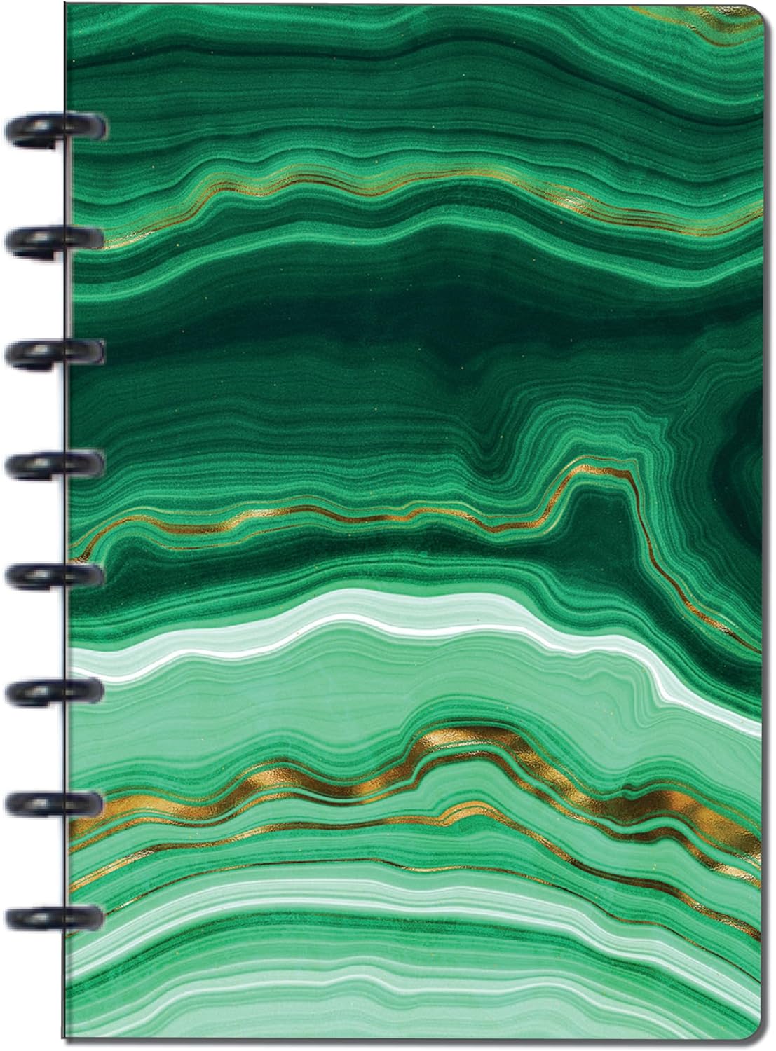 BetterNote Matte Cover for Discbound Planners, fits Disc Notebooks like Levenger Circa, Arc Staples, TUL Office Depot, Big Happy Planner, MAMBI 365, Talia (Kaleidoscope, 11-Disc, 8.5"x11")