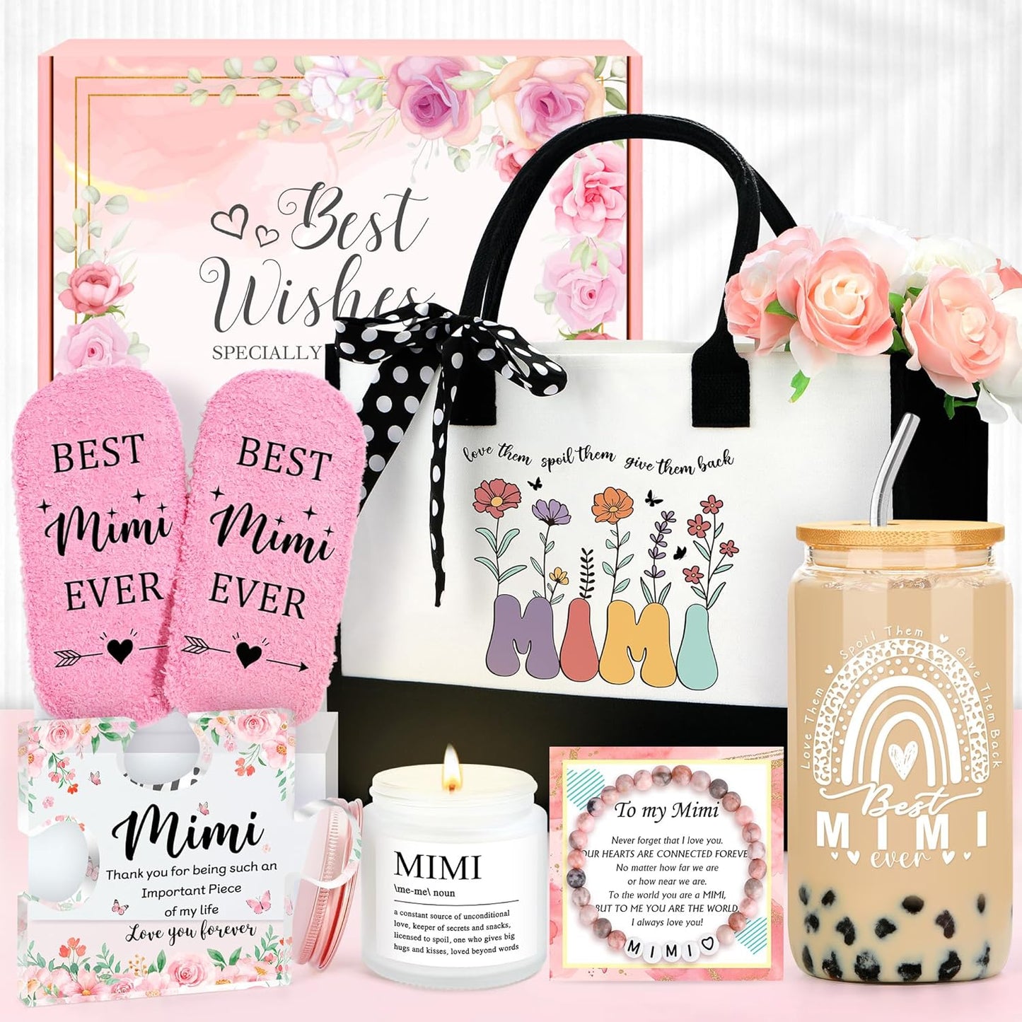 Christian Gifts for Women Faith Based Gift Inspirational Gifts for Women Birthday Unique Catholic Gift Bible Accessories Inclue Bible Verse Jar Butterfly Decorations Socks Glass Can Candles Tote Bag
