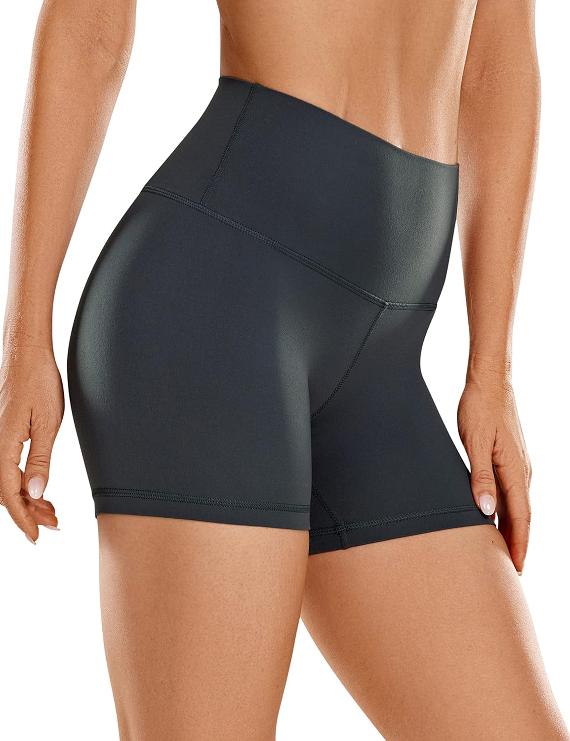 CRZ YOGA Butterluxe Biker Shorts 4'' - High Waisted Booty Workout Volleyball Yoga Womens Spandex