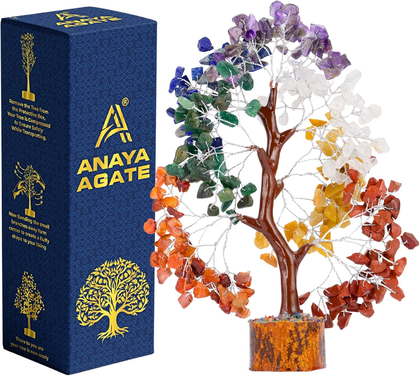 Amethyst Crystal Tree of Life - Handmade Healing Bonsai Purple Tree for Home and Office Decor, Positive Energy and Good Luck, Ideal for Christmas Decor and Birthday Gifts for Women, Men