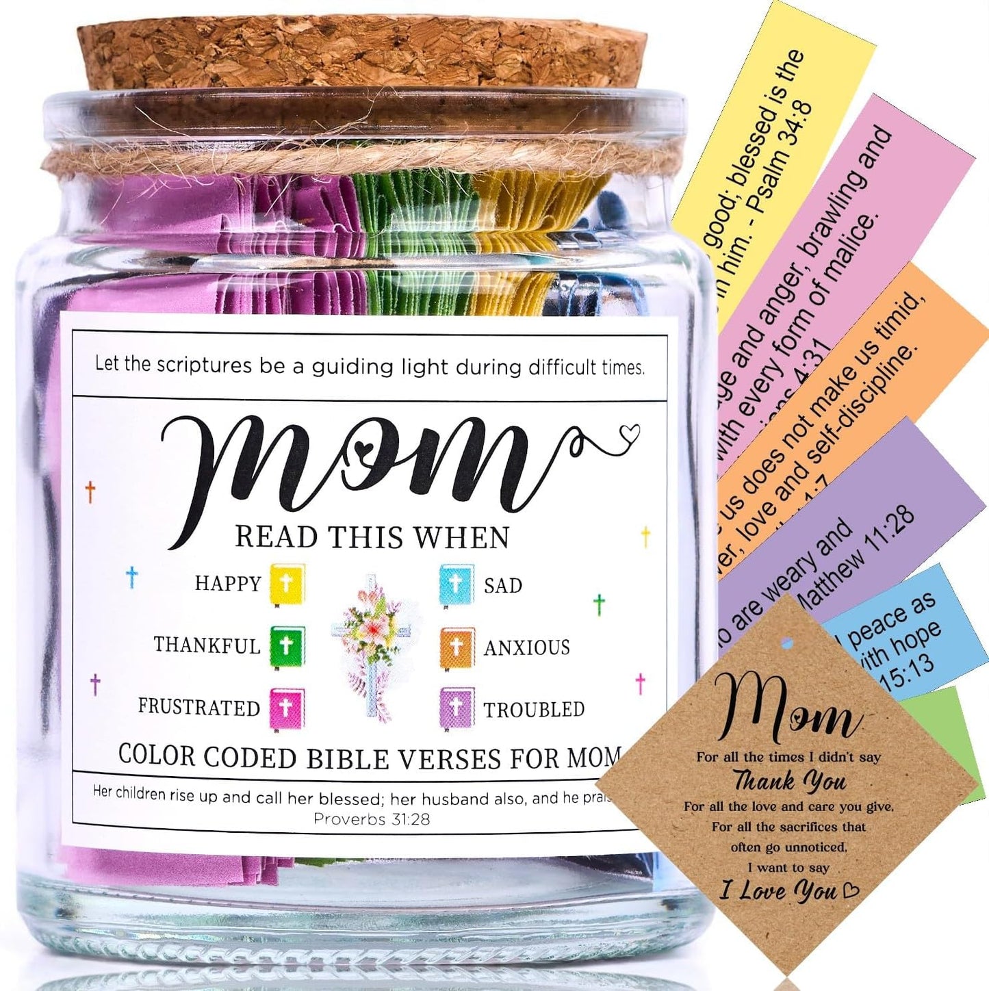 Teen Boy Easter Basket Stuffers, Christian Easter Gift for Young Men or Teen Boys, Bible Verses Jar for Strength, Wisdom & Encouragement | Faith-Based Spiritual Jar | Thoughtful Graduation