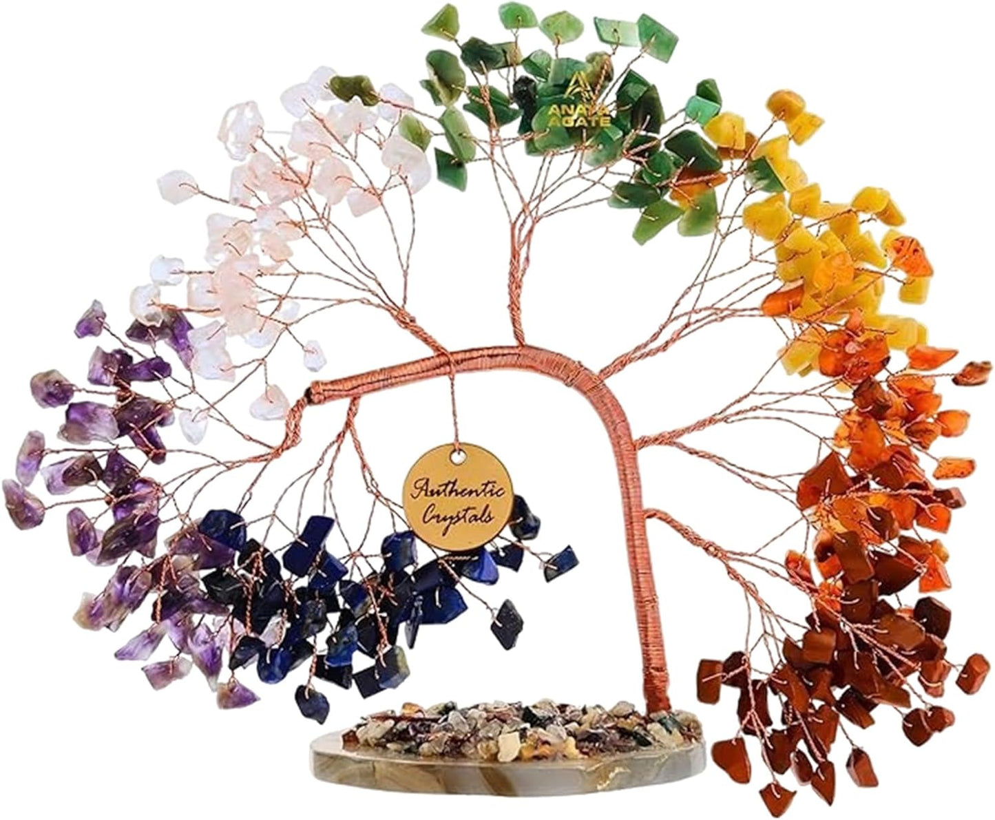 Amethyst Crystal Tree of Life - Handmade Healing Bonsai Purple Tree for Home and Office Decor, Positive Energy and Good Luck, Ideal for Christmas Decor and Birthday Gifts for Women, Men
