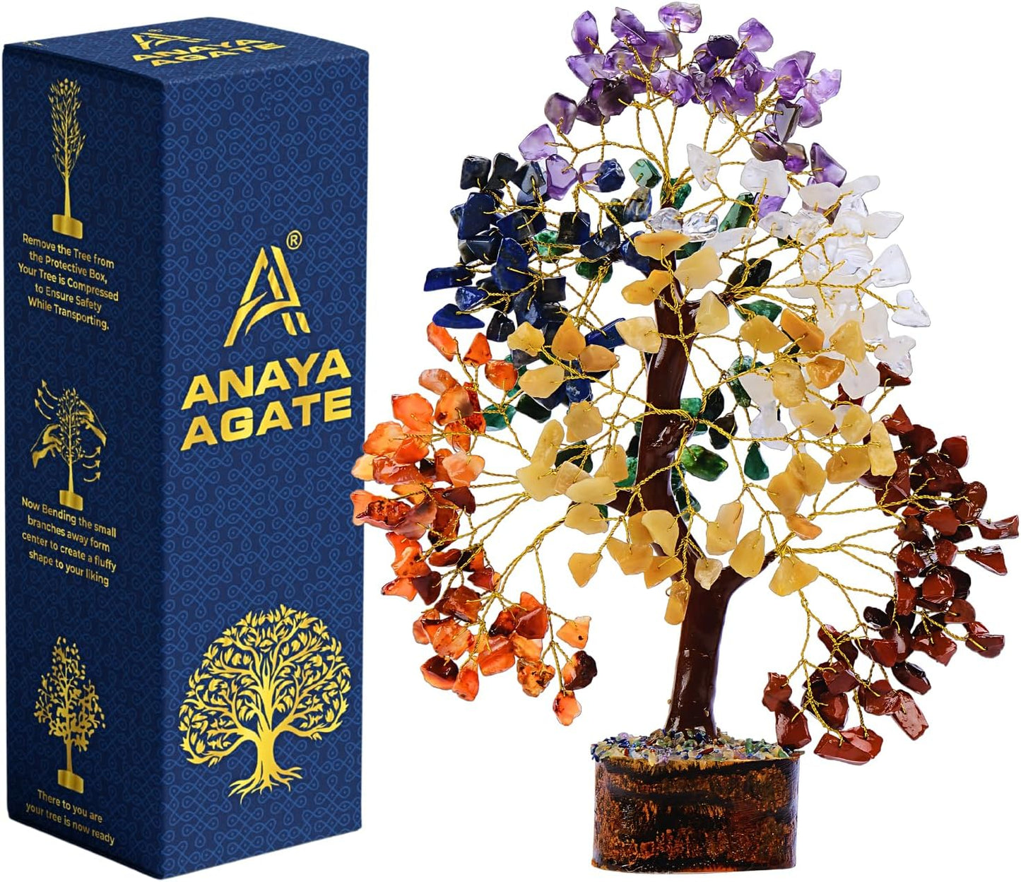 Amethyst Crystal Tree of Life - Handmade Healing Bonsai Purple Tree for Home and Office Decor, Positive Energy and Good Luck, Ideal for Christmas Decor and Birthday Gifts for Women, Men