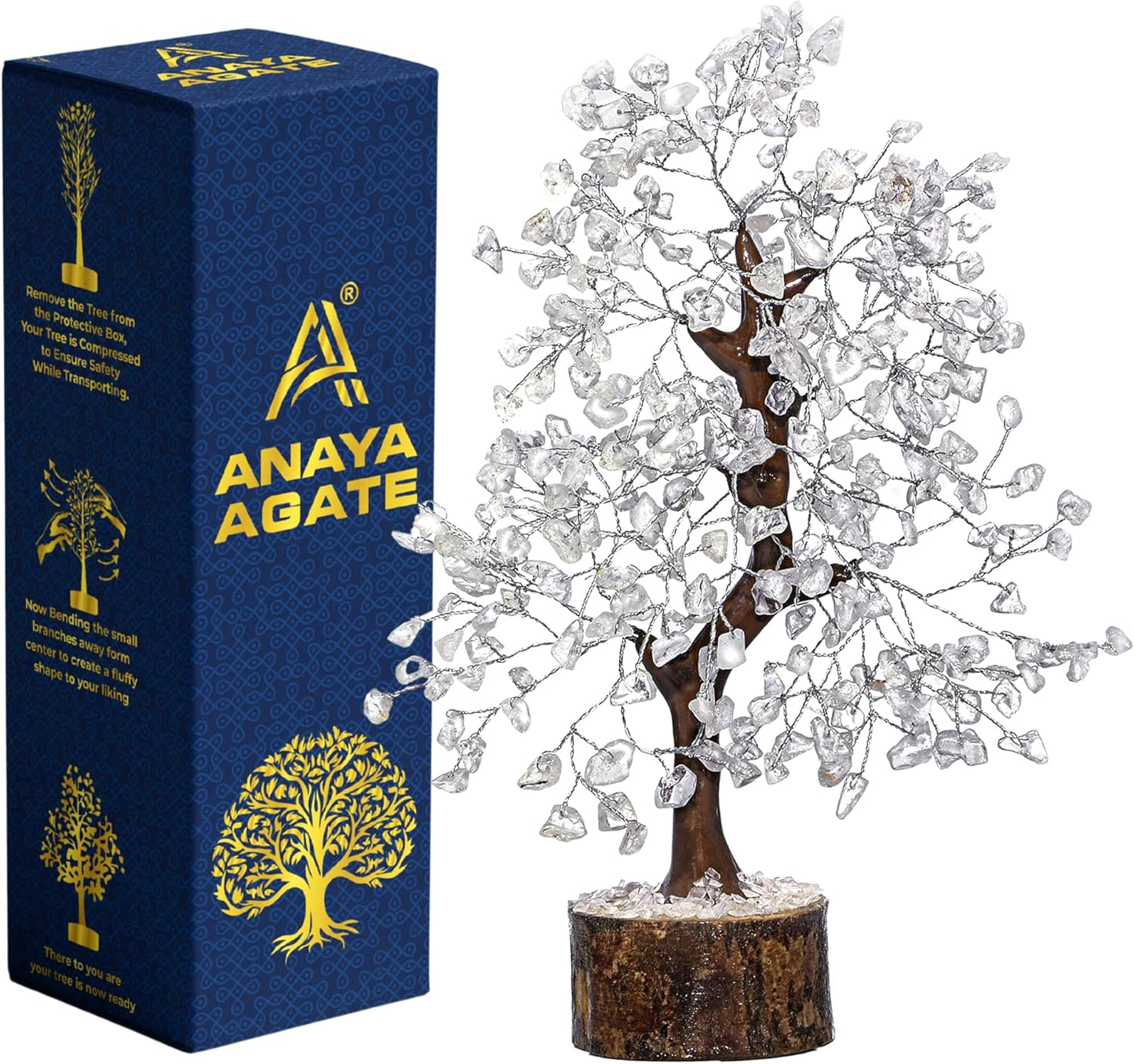 Amethyst Crystal Tree of Life - Handmade Healing Bonsai Purple Tree for Home and Office Decor, Positive Energy and Good Luck, Ideal for Christmas Decor and Birthday Gifts for Women, Men