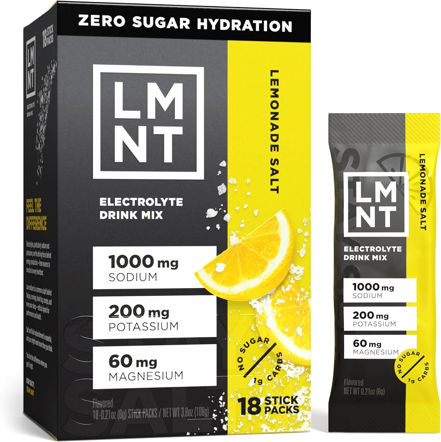 LMNT Zero Sugar Electrolytes - Variety Pack Bundle | Drink Mix | 18-Count