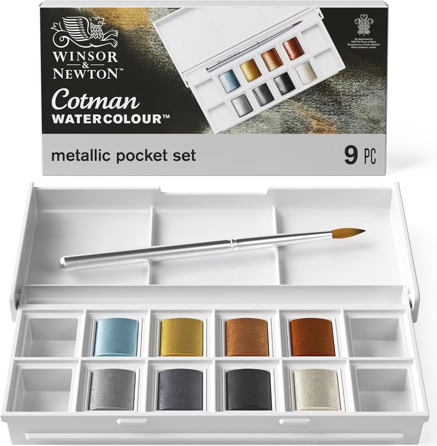 Winsor & Newton Cotman Watercolor Paint Set, 20 Colors, 5ml (0.17-oz) Tubes
