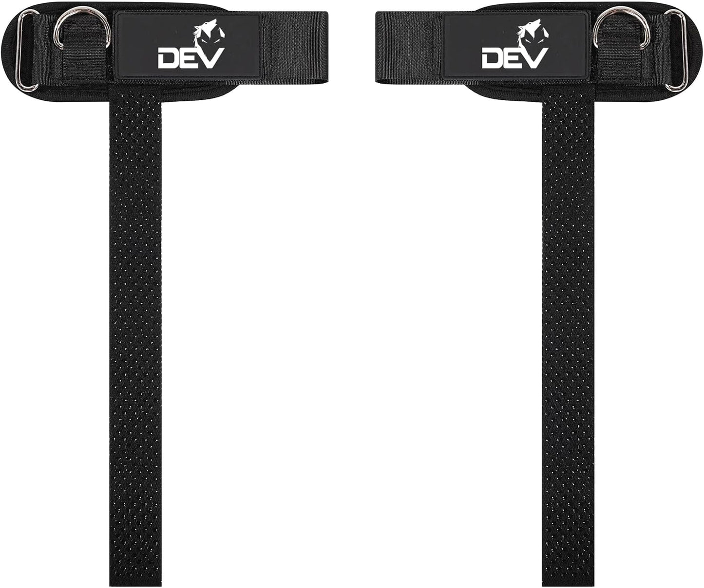 Ekkovision Weight Lifting Straps With Cuffed D Ring, Wrist Support for Men, Heavy Duty Thick Comfortable Lifting Straps, Secure Fit, Enhanced Grip, Straps for Weightlifting & Gym Training, Black
