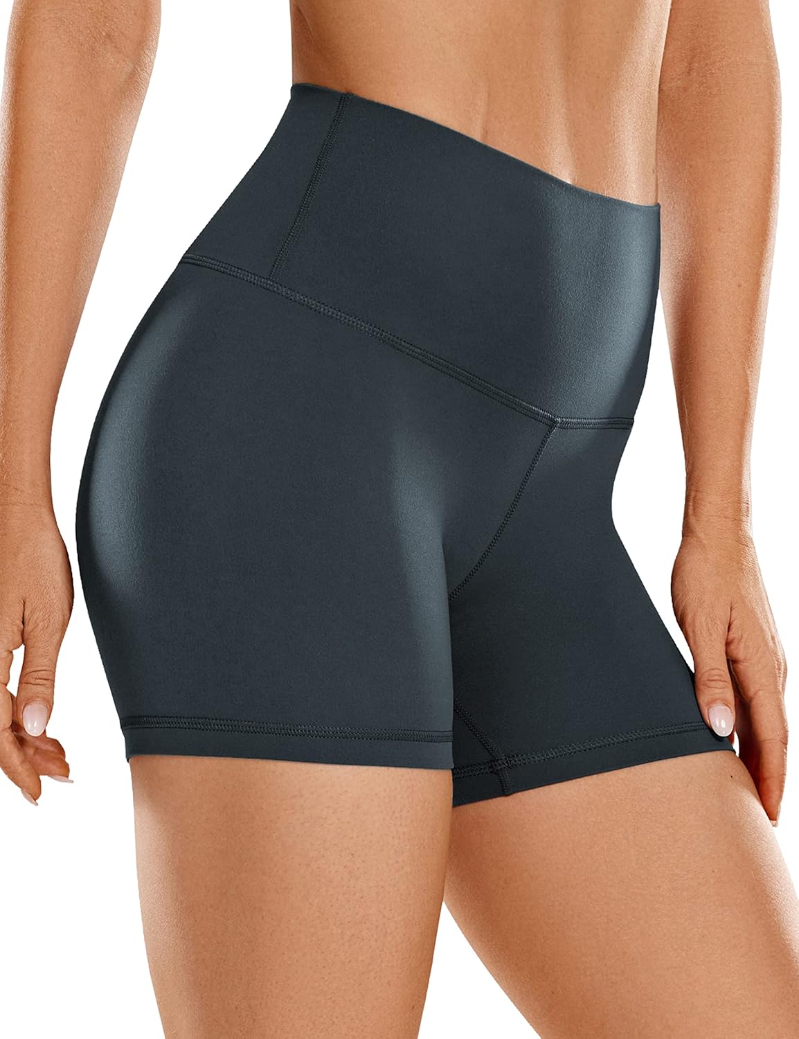 CRZ YOGA Butterluxe Biker Shorts 4'' - High Waisted Booty Workout Volleyball Yoga Womens Spandex