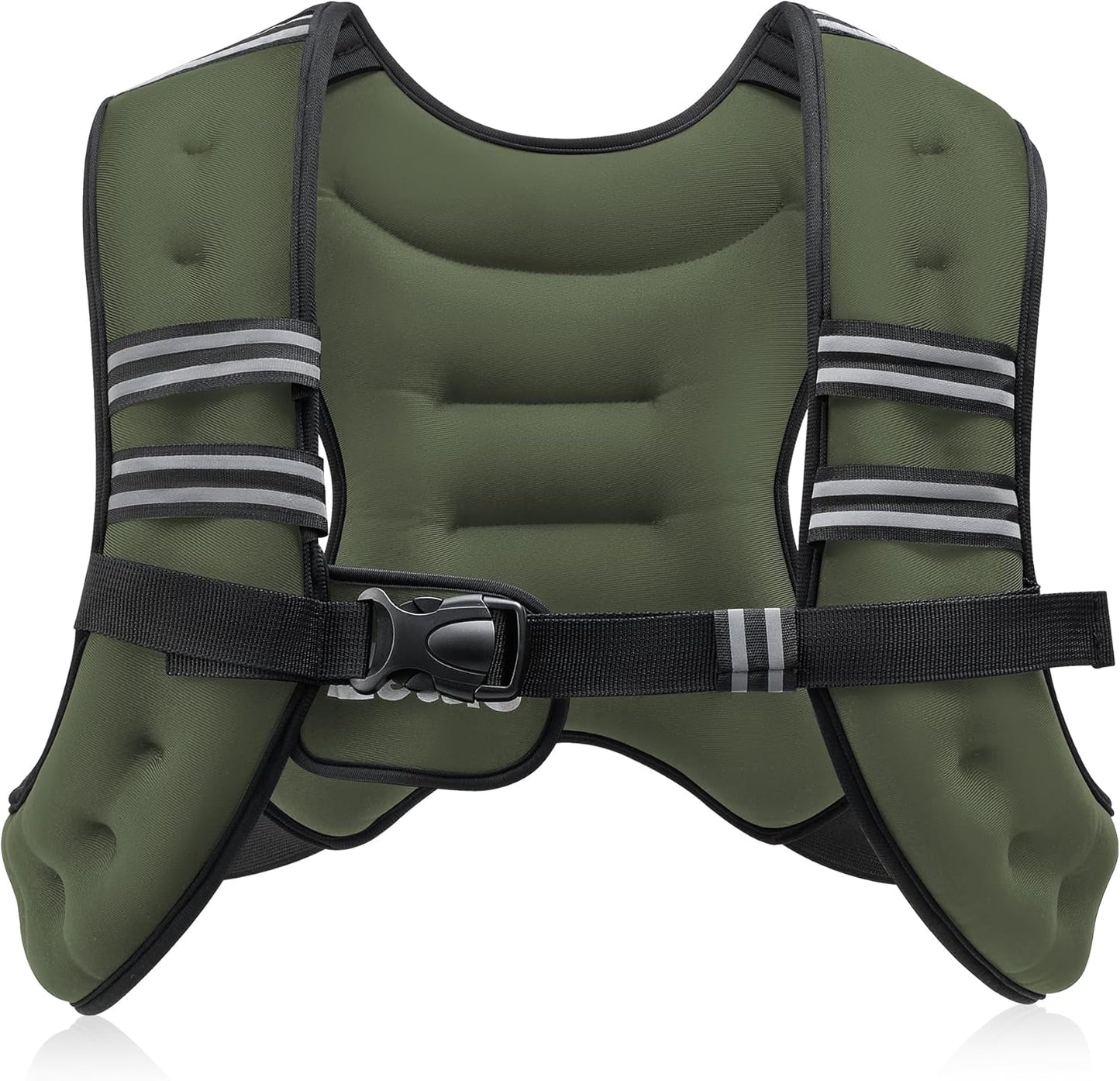 ZELUS Weighted Vest, 6lb/8lb/12lb/16lb/20lb/25lb/30lb Weight Vest with Reflective Stripe for Workout, Strength Training, Running, Fitness, Muscle Building, Weight Loss, Weightlifting
