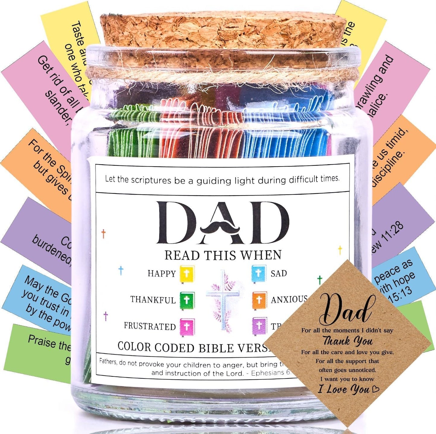 Teen Boy Easter Basket Stuffers, Christian Easter Gift for Young Men or Teen Boys, Bible Verses Jar for Strength, Wisdom & Encouragement | Faith-Based Spiritual Jar | Thoughtful Graduation