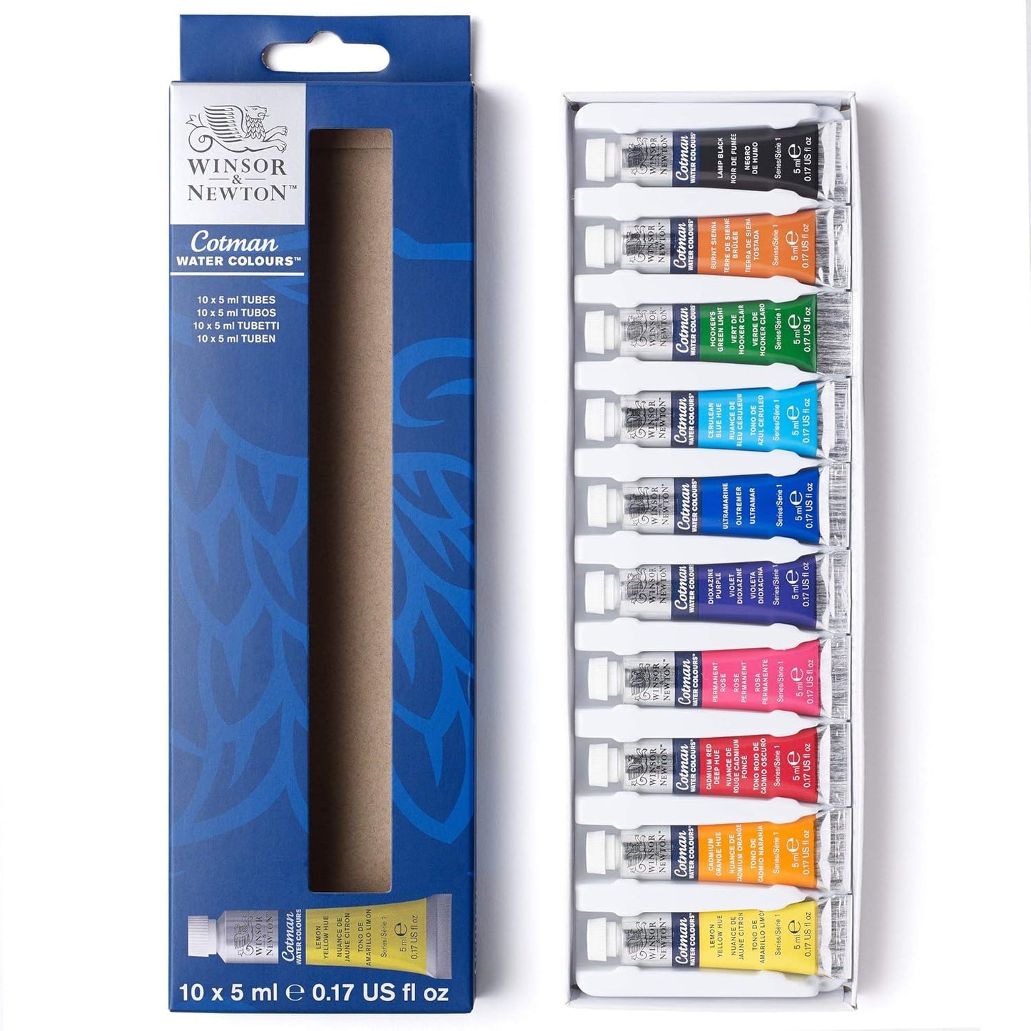 Winsor & Newton Cotman Watercolor Paint Set, 20 Colors, 5ml (0.17-oz) Tubes