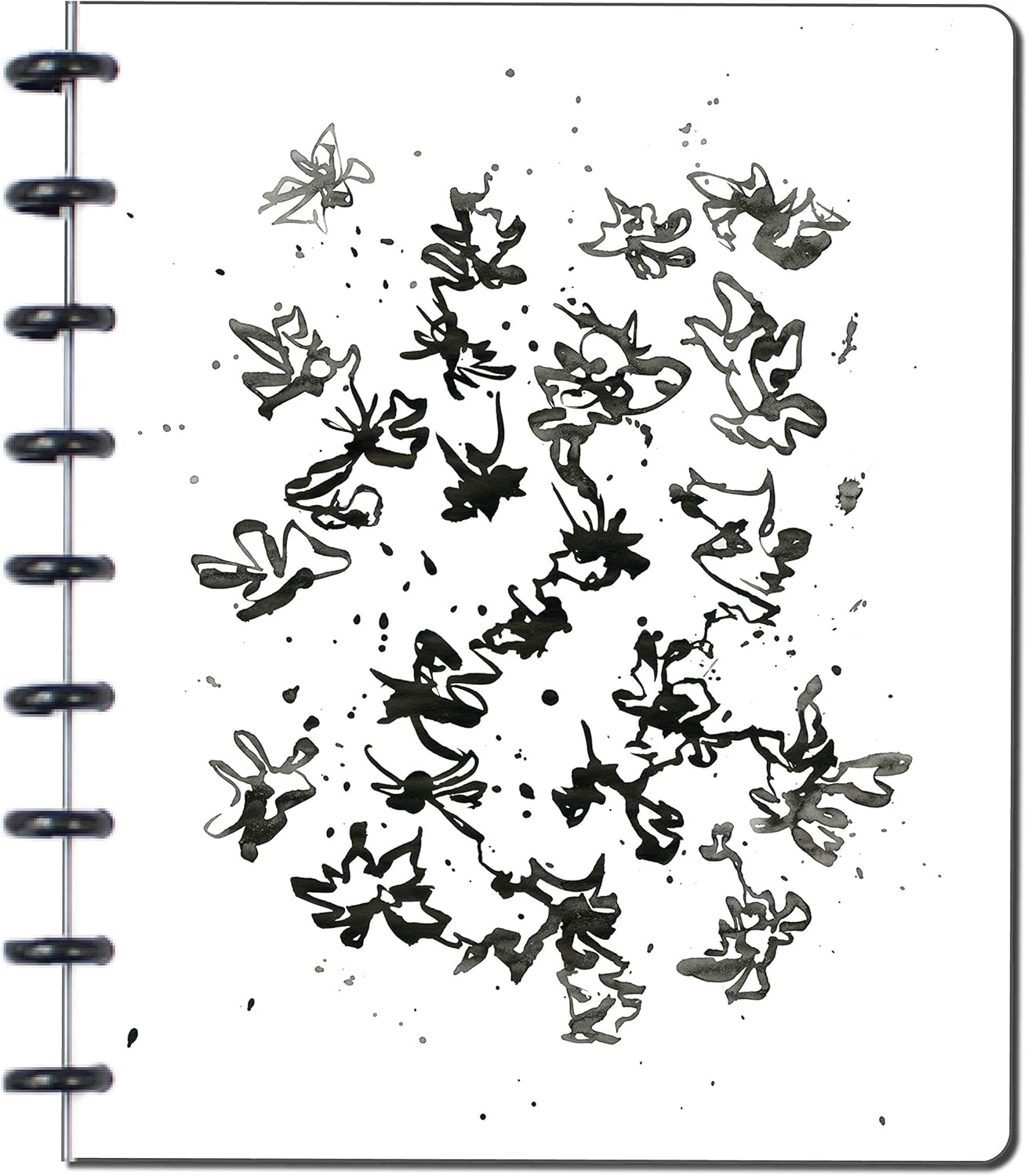 BetterNote Matte Cover for Discbound Planners, fits Disc Notebooks like Levenger Circa, Arc Staples, TUL Office Depot, Big Happy Planner, MAMBI 365, Talia (Kaleidoscope, 11-Disc, 8.5"x11")