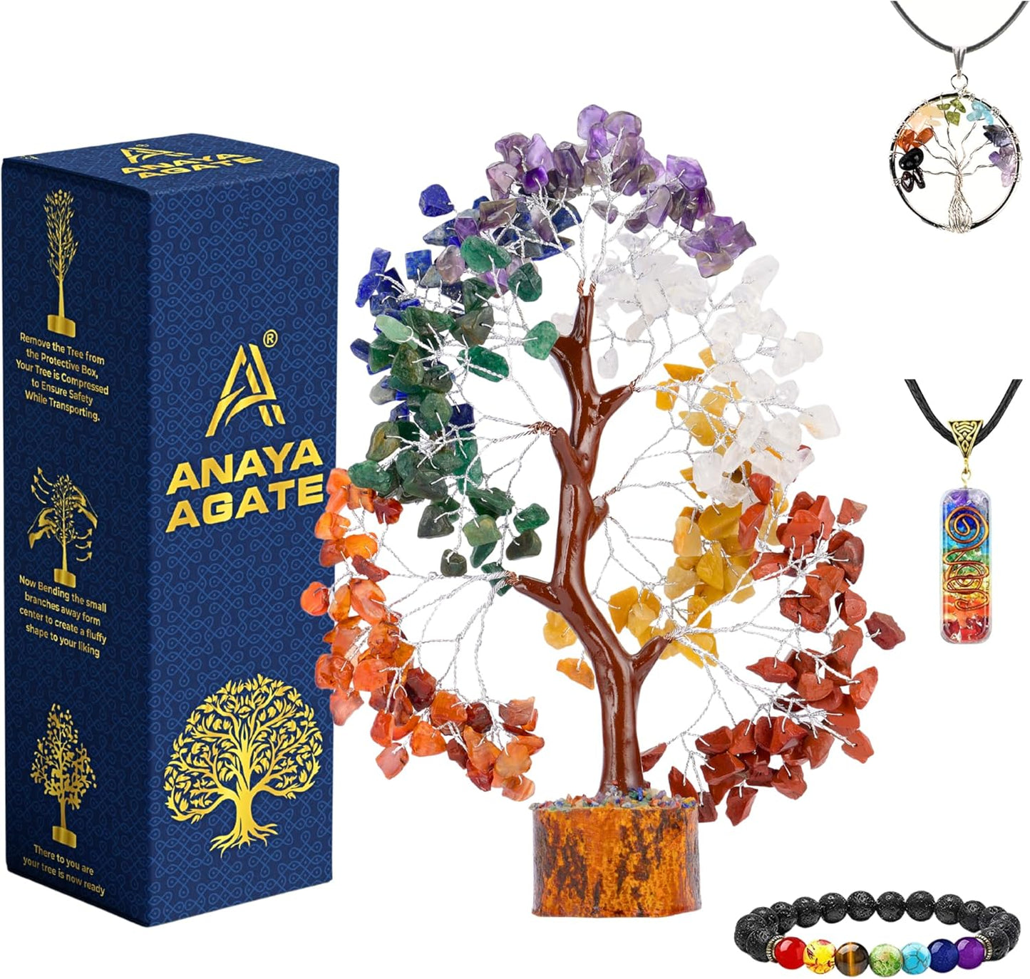 Amethyst Crystal Tree of Life - Handmade Healing Bonsai Purple Tree for Home and Office Decor, Positive Energy and Good Luck, Ideal for Christmas Decor and Birthday Gifts for Women, Men