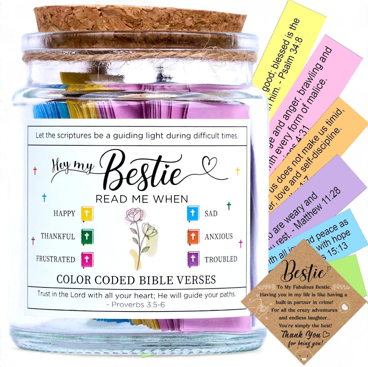 Teen Boy Easter Basket Stuffers, Christian Easter Gift for Young Men or Teen Boys, Bible Verses Jar for Strength, Wisdom & Encouragement | Faith-Based Spiritual Jar | Thoughtful Graduation