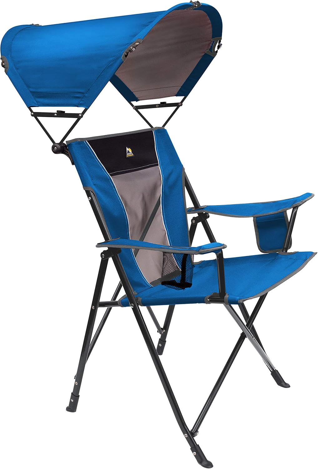 GCI Outdoor Comfort Pro Rocker Camping Chair | Portable Folding Rocking Chair with Durable Armrests & Drink Holder — Sweet Tea