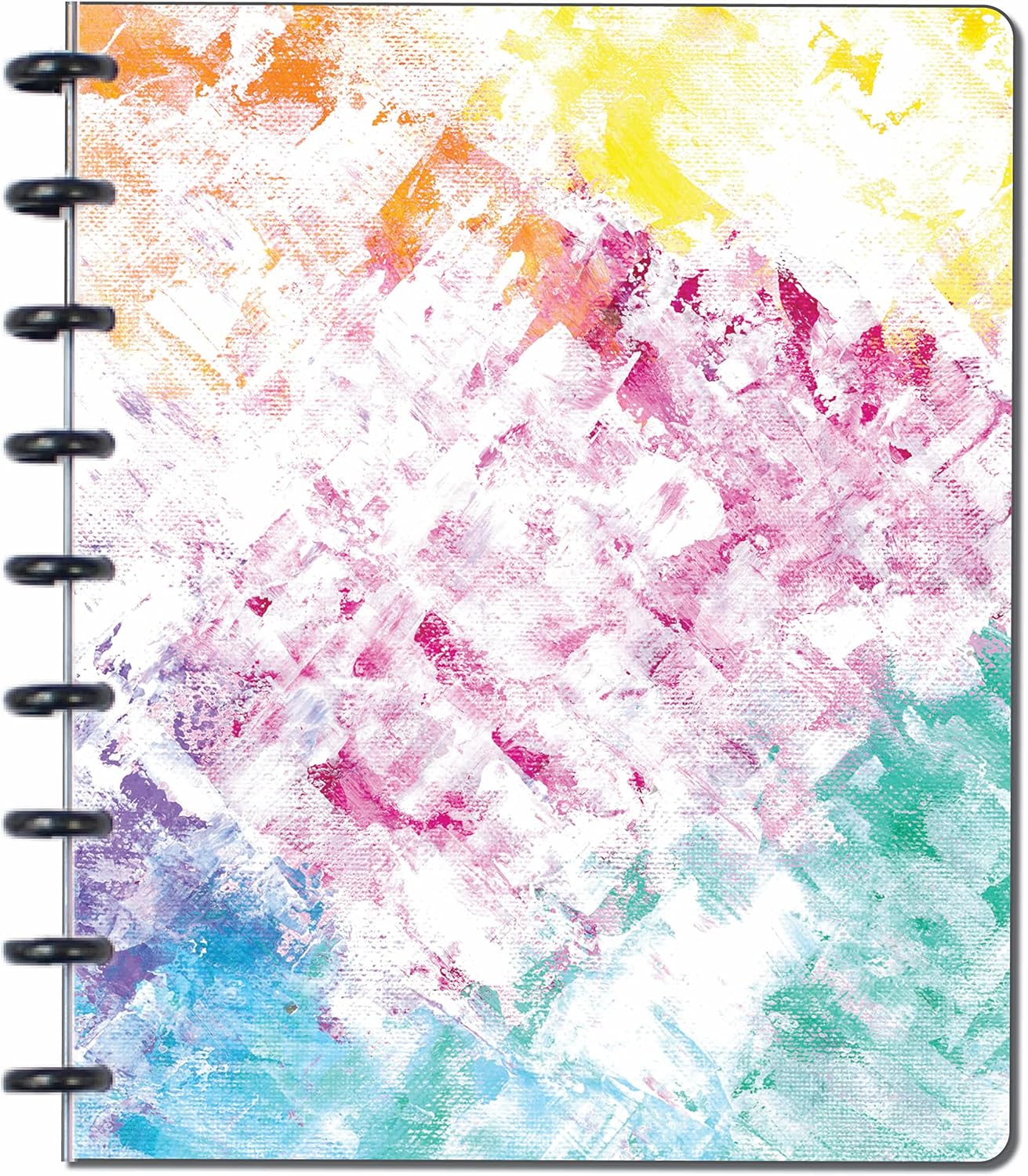BetterNote Matte Cover for Discbound Planners, fits Disc Notebooks like Levenger Circa, Arc Staples, TUL Office Depot, Big Happy Planner, MAMBI 365, Talia (Kaleidoscope, 11-Disc, 8.5"x11")