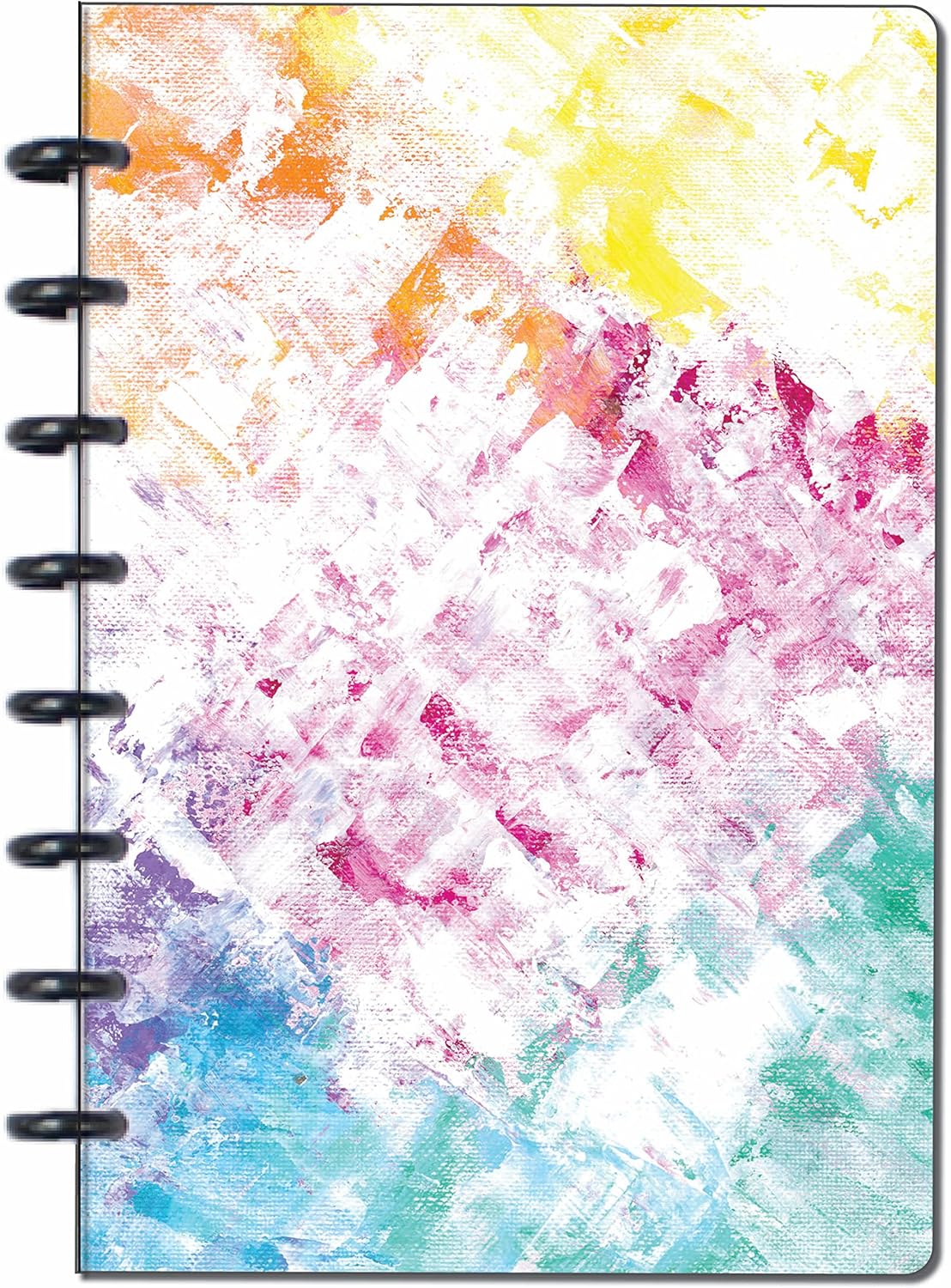 BetterNote Matte Cover for Discbound Planners, fits Disc Notebooks like Levenger Circa, Arc Staples, TUL Office Depot, Big Happy Planner, MAMBI 365, Talia (Kaleidoscope, 11-Disc, 8.5"x11")