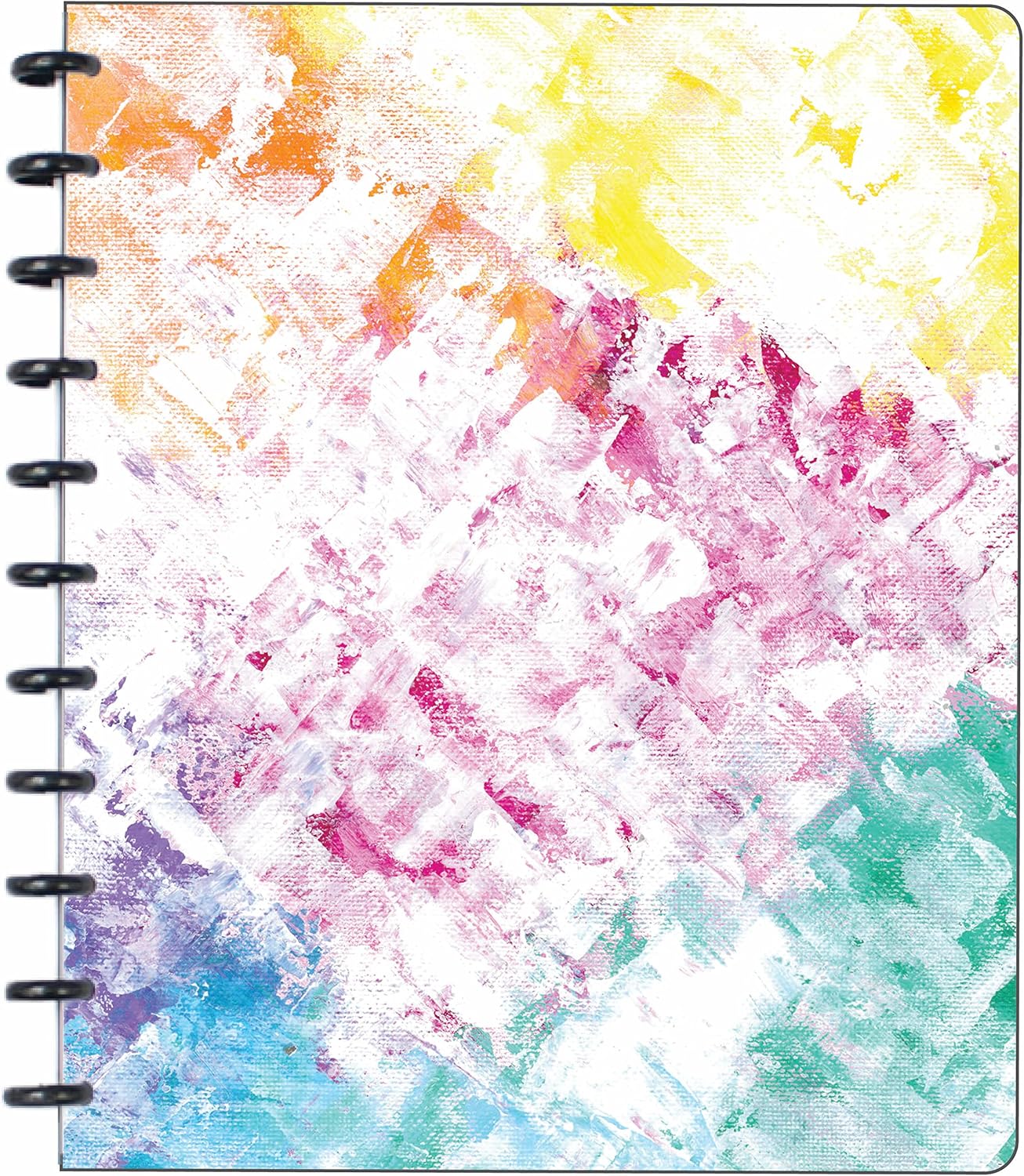 BetterNote Matte Cover for Discbound Planners, fits Disc Notebooks like Levenger Circa, Arc Staples, TUL Office Depot, Big Happy Planner, MAMBI 365, Talia (Kaleidoscope, 11-Disc, 8.5"x11")